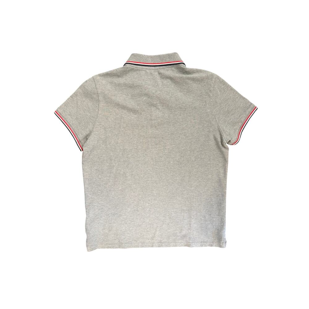 Moncler Gray Polo Shirt (Tagged L) Fits Like S/M - Picture 5 of 8